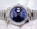 Rolex Day-Date Blue Face Stainless Steel Copy Watch